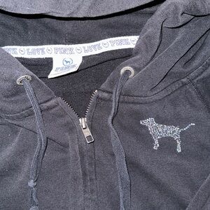 Love pink Zip up hoodie